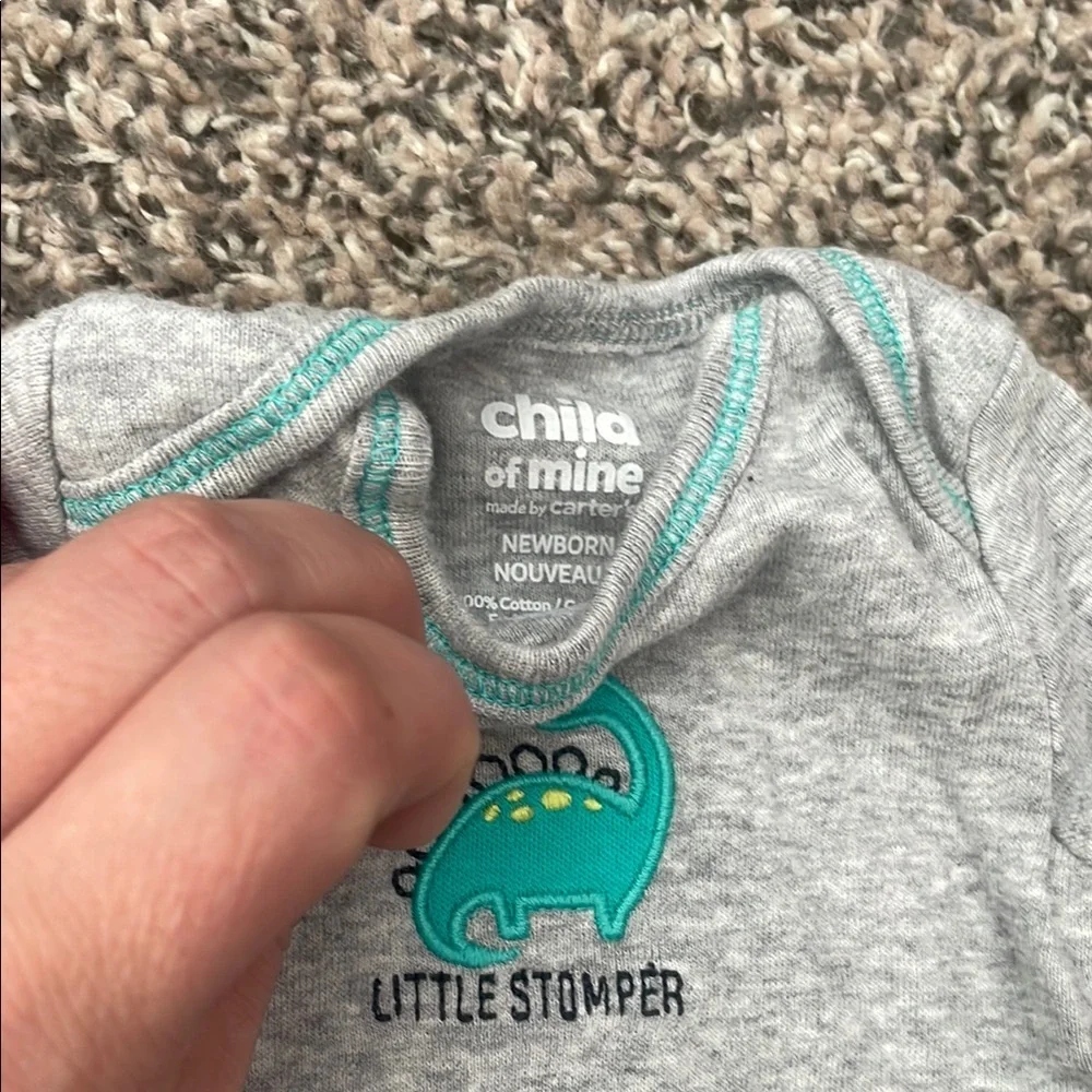 Carter's Baby Boy Matching Sets - 5 onesies, 3 pants and 1 pair of shoes!